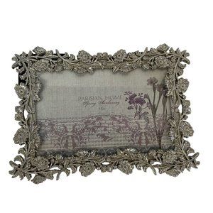 PARISIAN HOME Spring Awakening Filigree Floral Metal Picture Frame Standing 4x6